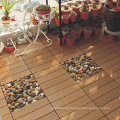 Hot Sell Garden Decoration WPC DIY Decking Tiles 300*300mm Outdoor Interlocking Plastic Wood Flooring Tiles